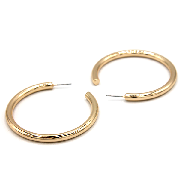 18K Gold Dipped 50mm C Hoop Earrings